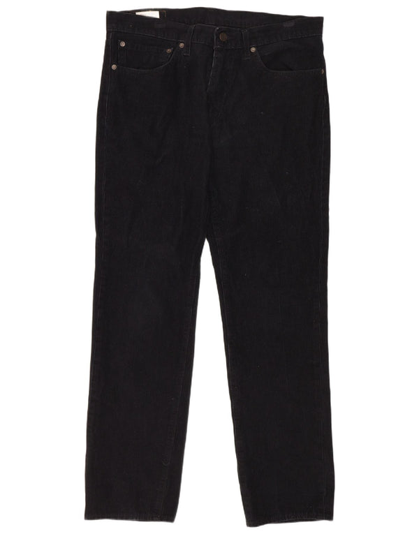 Męskie spodnie sztruksowe Levi's 511 Slim Fit W34 L32 Czarna bawełna