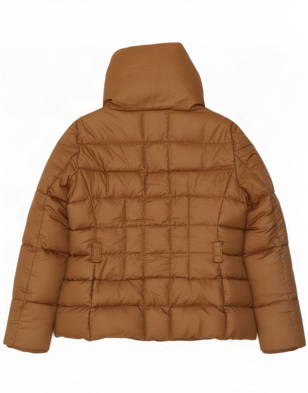 Damska ocieplana kurtka Zara UK 18 XL, brązowy nylon