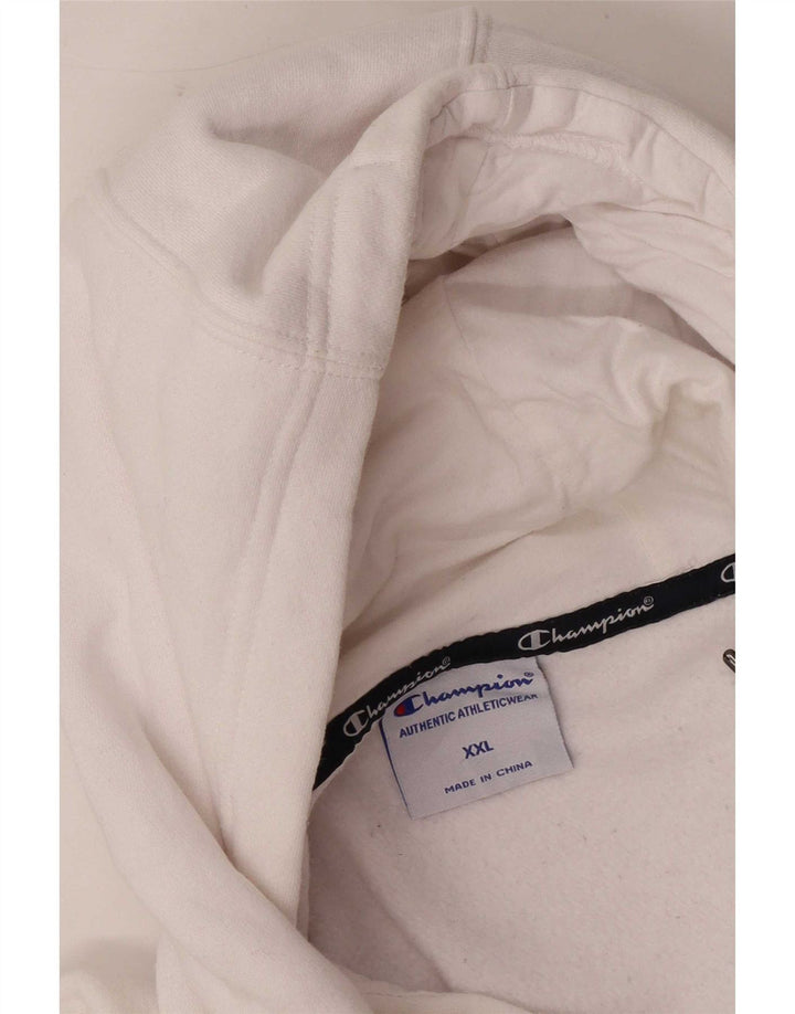 Męski sweter z kapturem Champion 2XL, biała bawełna