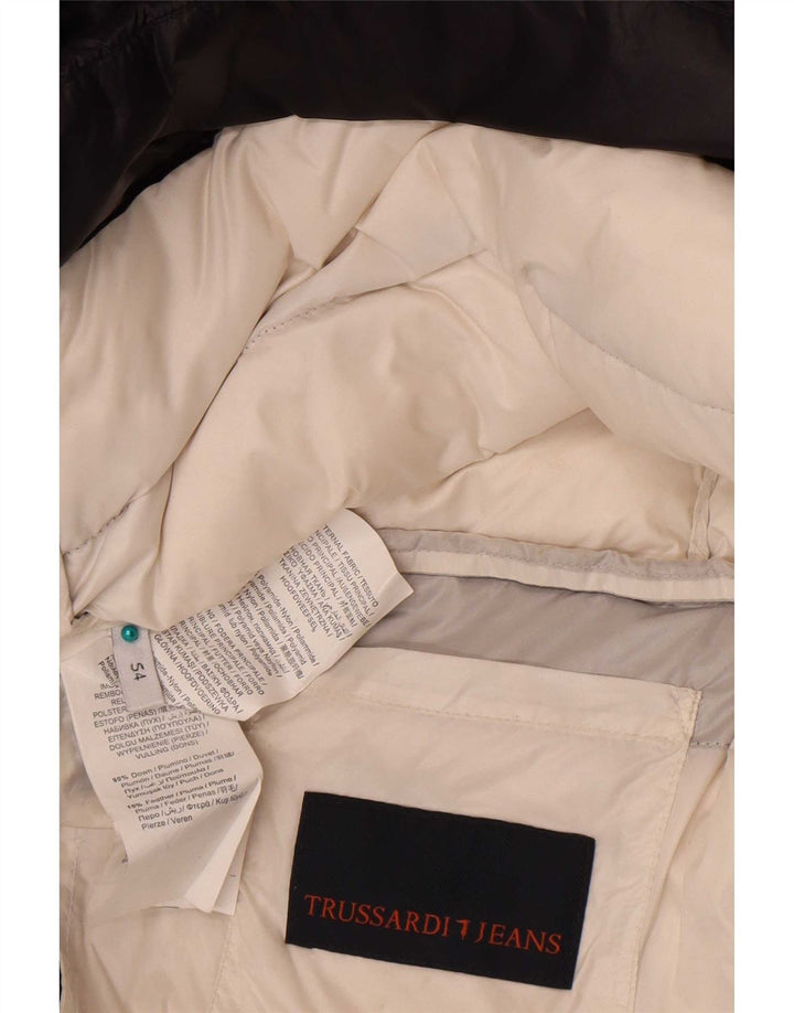 Męska ocieplana kurtka Trussardi Jeans IT 54 2XL Czarny poliamid