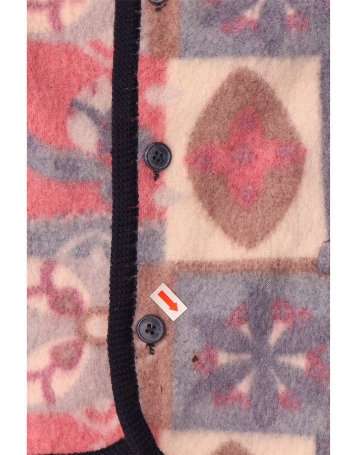 Męska kamizelka polarowa VINTAGE UK 42 XL, wielokolorowa, poliester Fair Isle