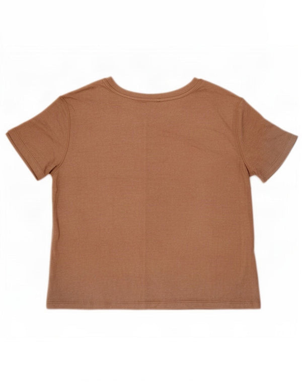 T-shirt damski Marks & Spencer Top UK 14 Średni beż wiskoza