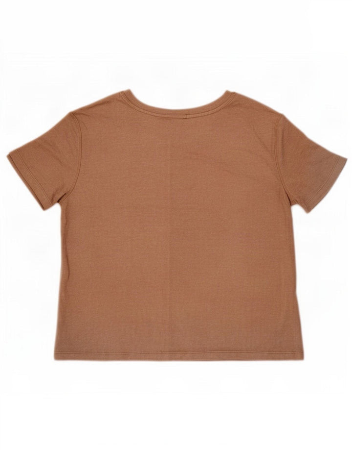 T-shirt damski Marks & Spencer Top UK 14 Średni beż wiskoza