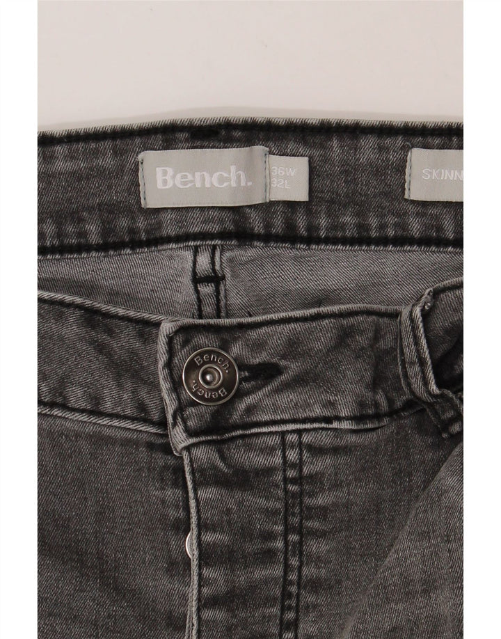 BENCH Mens Skinny Jeans W36 L32 Grey Cotton Vintage Bench and Second-Hand Bench from Messina Hembry 