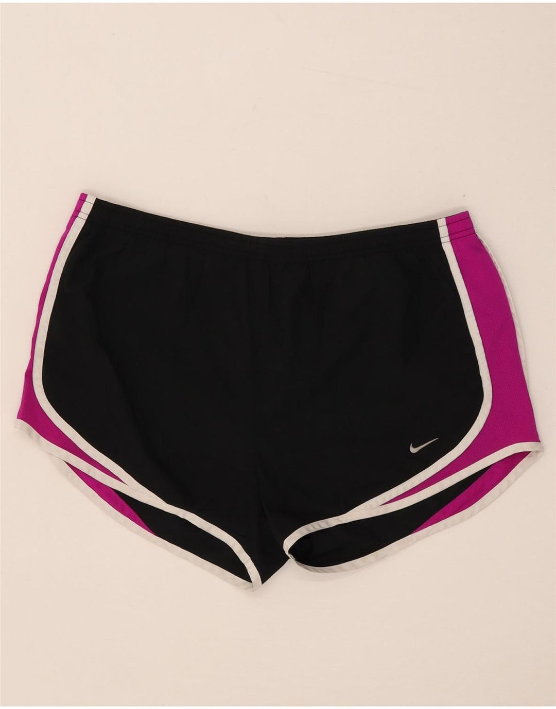 Damskie spodenki sportowe Nike UK 14, średni czarny, poliester z blokami kolorów