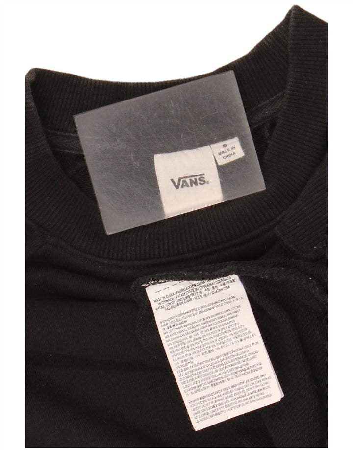 Damska bluza dresowa Vans Graphic Oversize UK 10, mała, czarna, bawełniana