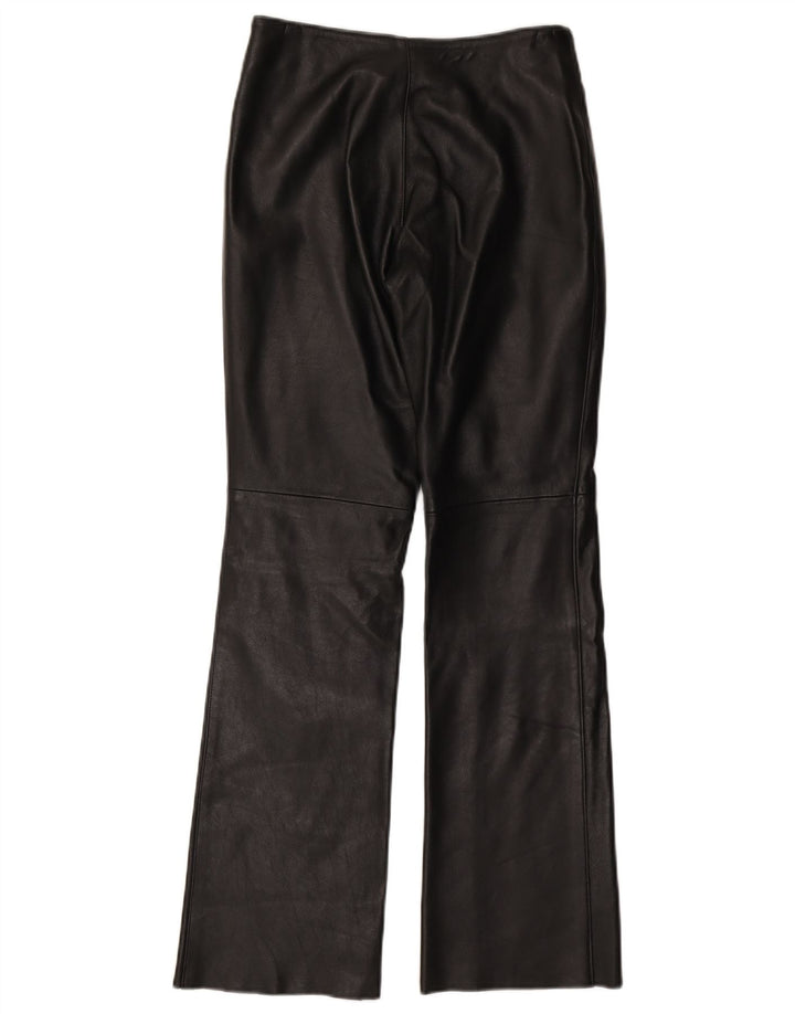 Spodnie skórzane damskie VINTAGE UK 10 Small W27 L31 Czarne