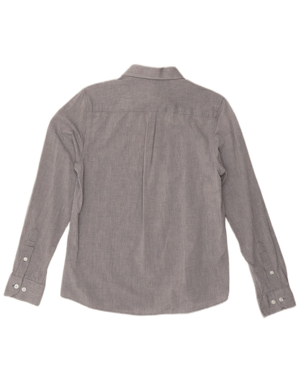 HARMONT & BLAINE Męska koszula slim fit, mała, szara, bawełniana