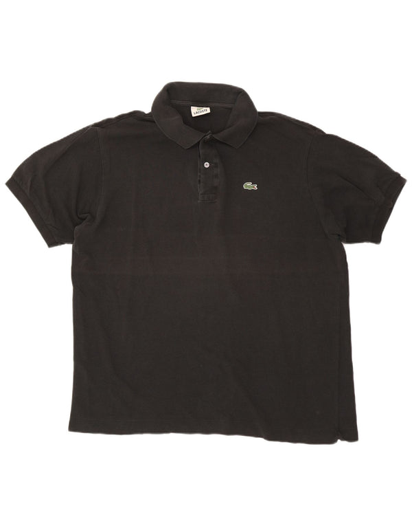 Męska koszulka polo Lacoste, rozmiar 6, XL, czarna, bawełniana