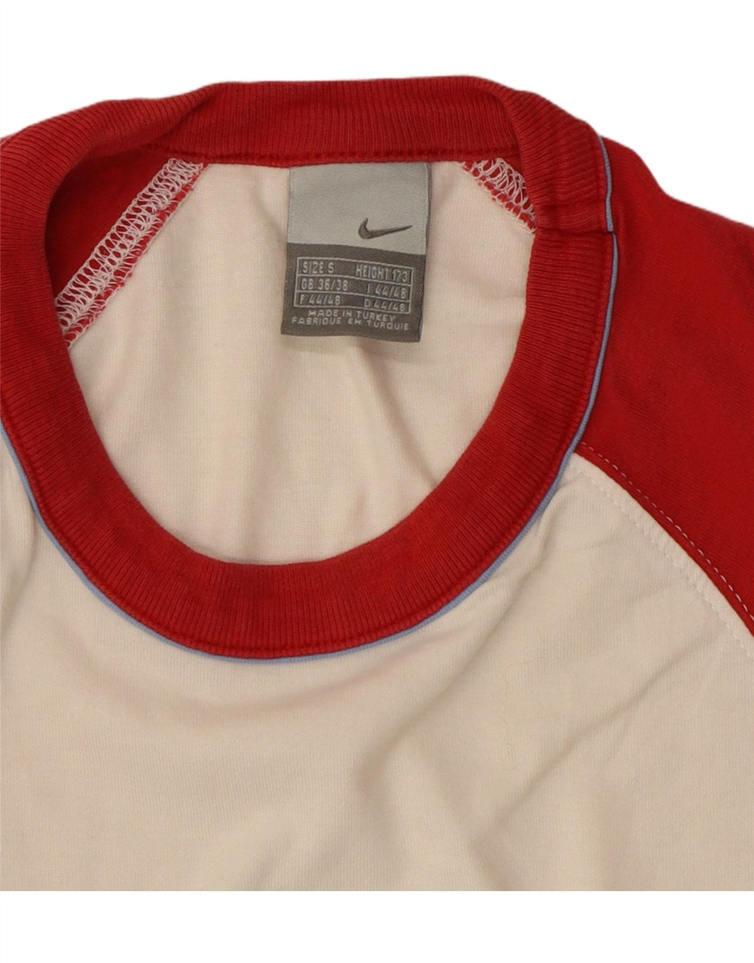 Męski T-shirt z grafiką NIKE Top UK 36/38 Mały biały blok kolorów