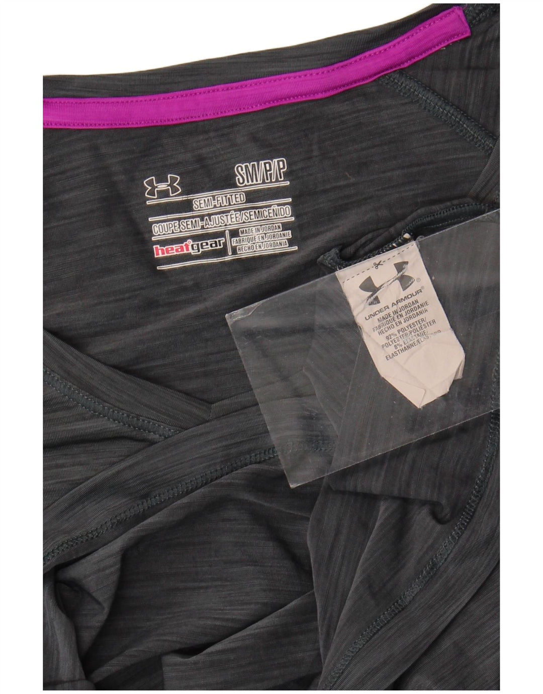 Damska koszulka Under Armour Heat Gear Top UK 10, mała, szary poliester