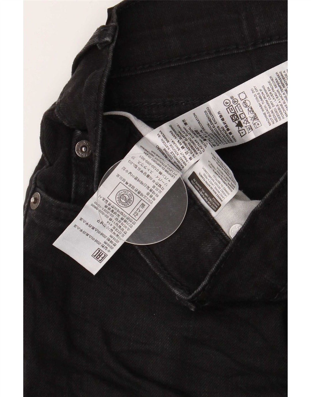 Męskie jeansy Levi's 511 Slim W40 L30 Czarna bawełna
