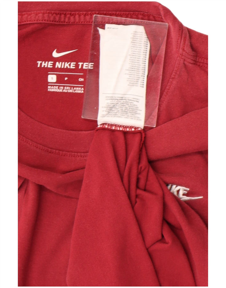 T-shirt męski NIKE, mały, czerwony, bawełniany