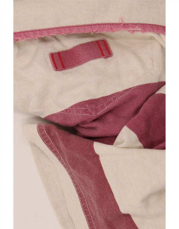 Męska koszulka polo Fat Face XL, bordowa, bawełniana w paski