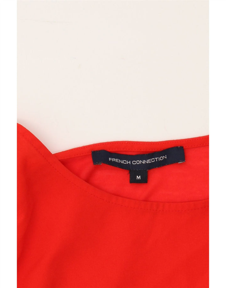 FRENCH CONNECTION Womens 3/4 Sleeve Blouse Top UK 14 Medium Red Polyester Vintage French Connection and Second-Hand French Connection from Messina Hembry 