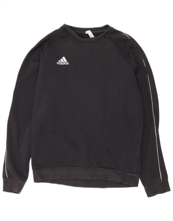 Adidas Męska Bluza Sweter Średni Czarny Bawełna