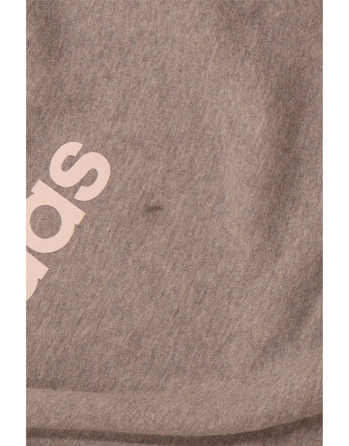 Męska bluza z grafiką ADIDAS, duża, szara, bawełniana