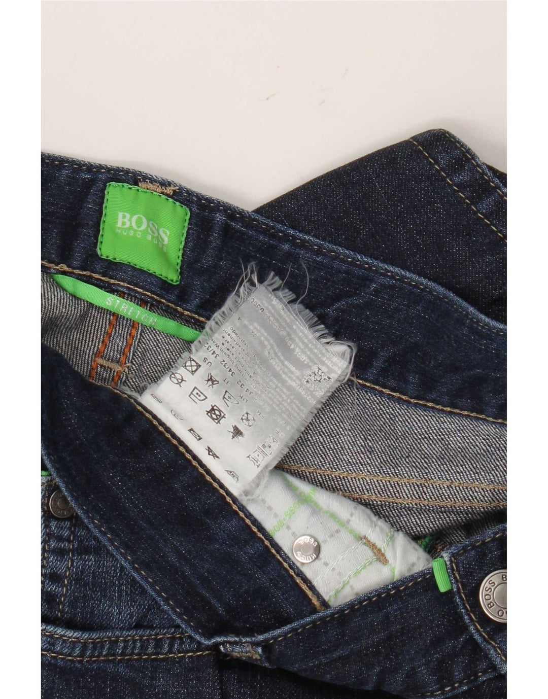 Męskie proste dżinsy Hugo Boss W34 L32 granatowe