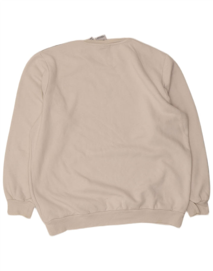 Adidas Męska Bluza Sweter XL Biała Bawełna