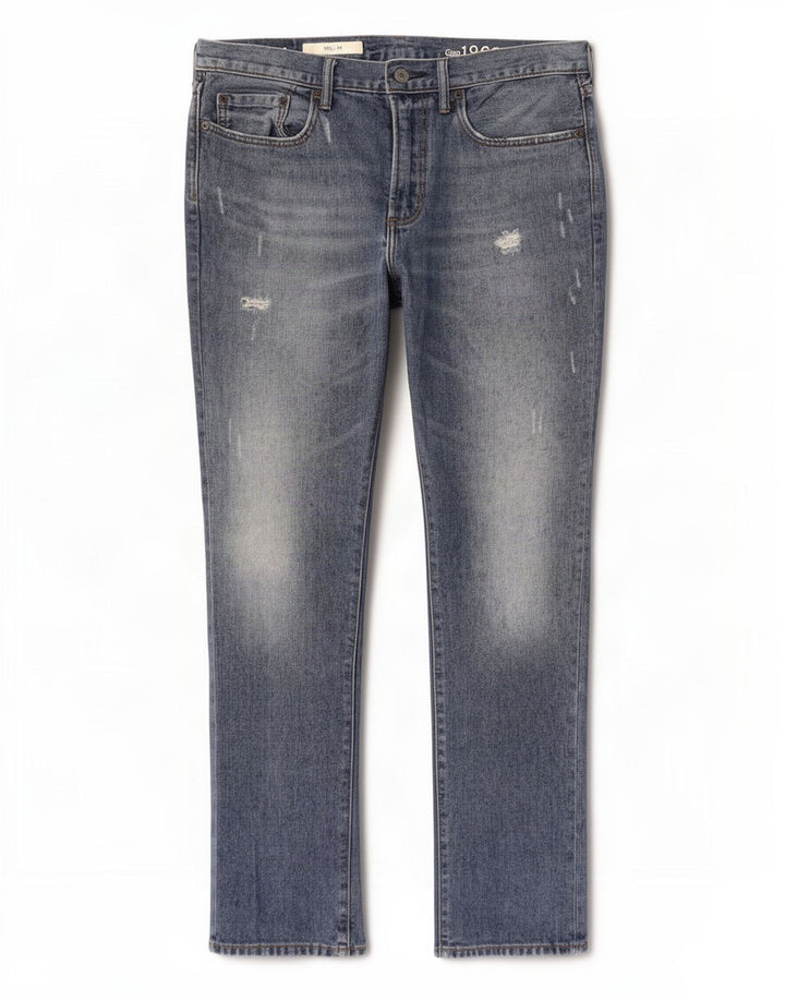 Męskie jeansy Gap Slim W32 L32 Niebieskie bawełniane
