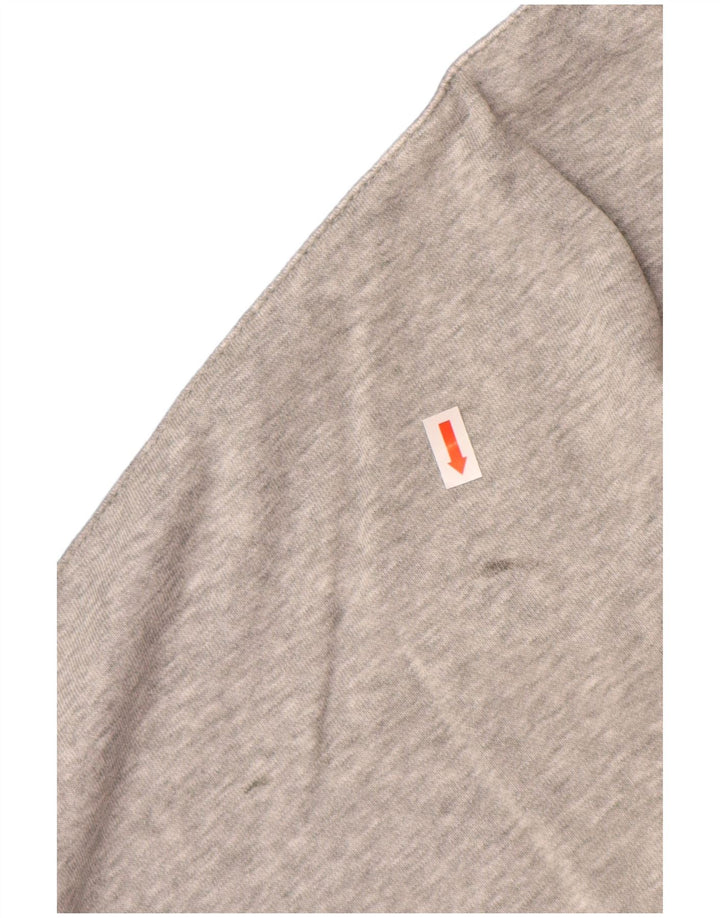 Męskie spodenki sportowe NIKE, duże, szare, bawełniane z blokami kolorów