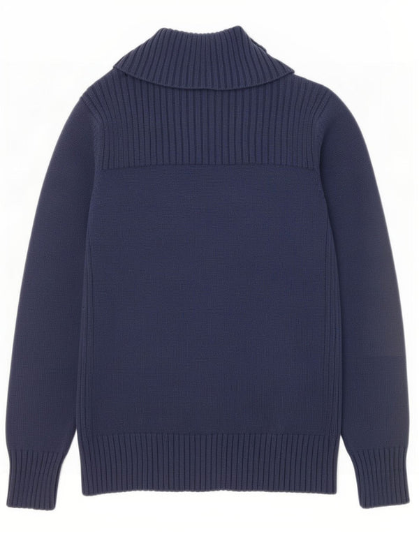 Marks & Spencer Damski sweter rozpinany na zamek UK 20 2XL Granatowy, bawełniany