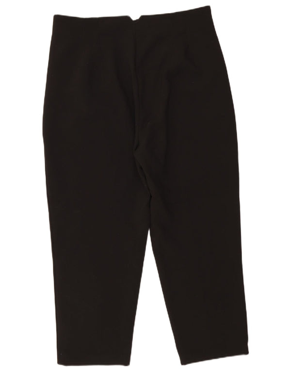 Damskie zwężane spodnie codzienne z wysokim stanem Zara 2XL W34 L26 Czarny poliester