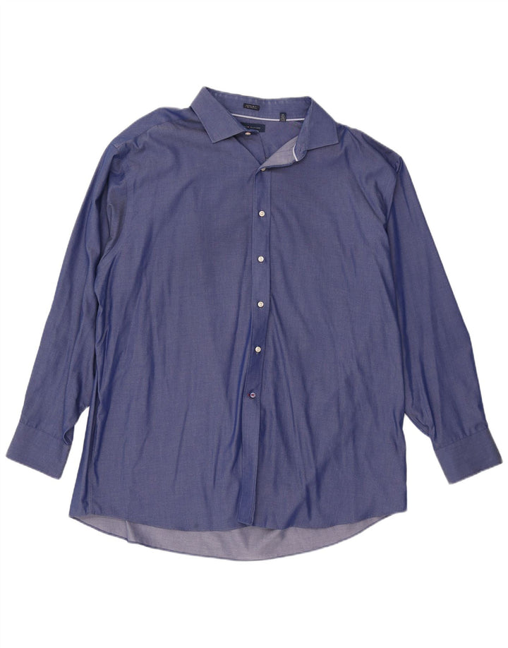 Koszula męska Tommy Hilfiger o regularnym kroju, rozmiar 18 2XL, niebieska bawełna