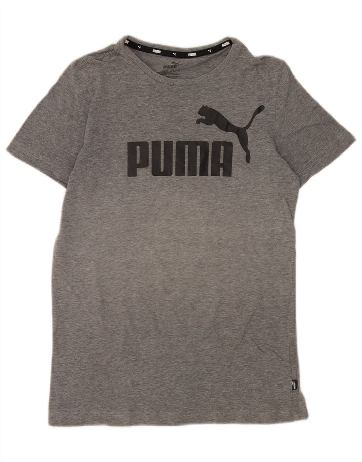 Chłopięcy T-shirt z grafiką Puma 13-14 lat, szary