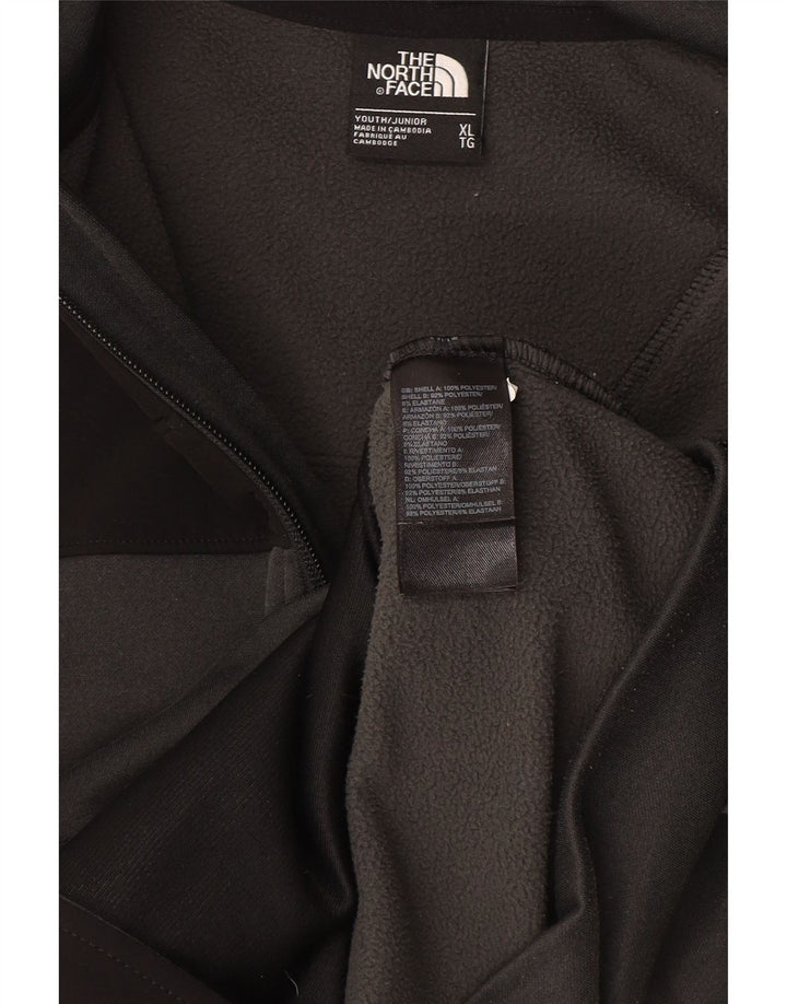 Dziewczęcy sweter z kapturem i zamkiem The North Face 14-15 lat XL, szary, poliester