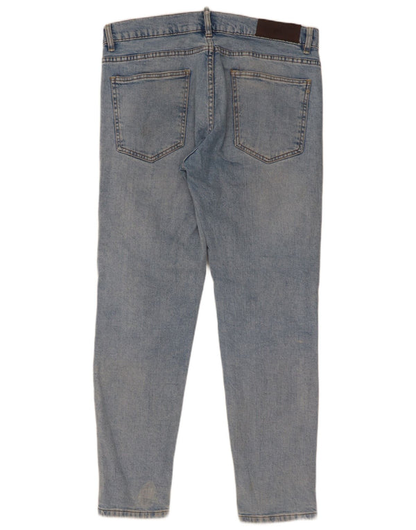 Męskie jeansy slim fit Zara EU 44 Large W34 L31 Niebieskie bawełniane