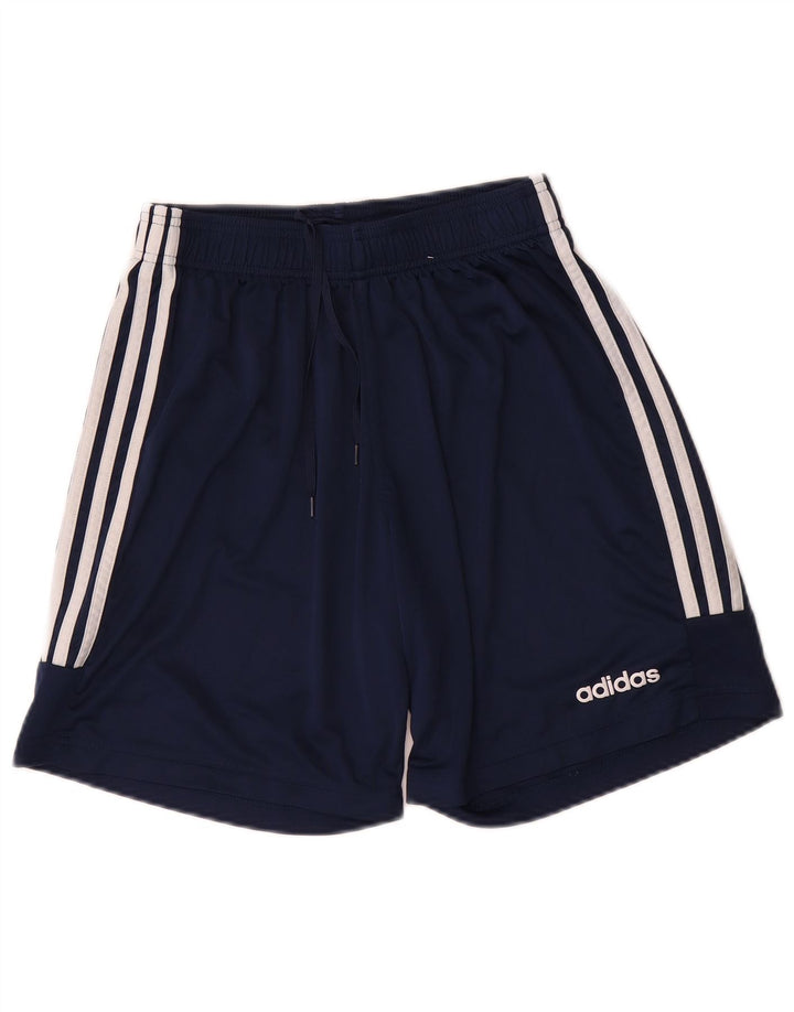 Męskie spodenki sportowe Adidas Climalite, średni granatowy poliester