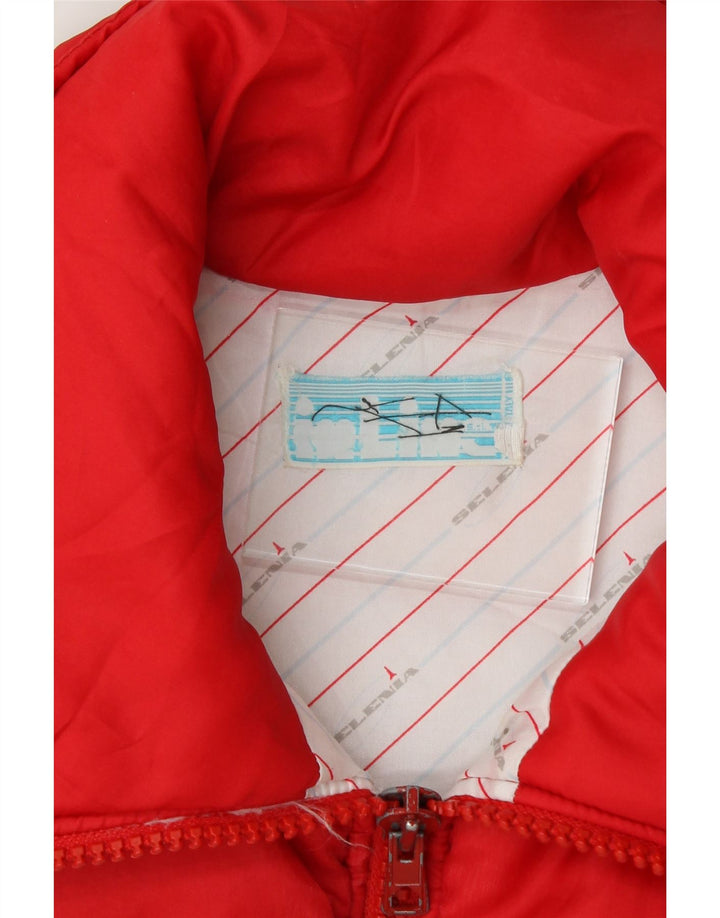 SELENIA Mens Padded Jacket UK 38 Medium Multicoloured Colourblock Vintage Selenia and Second-Hand Selenia from Messina Hembry 