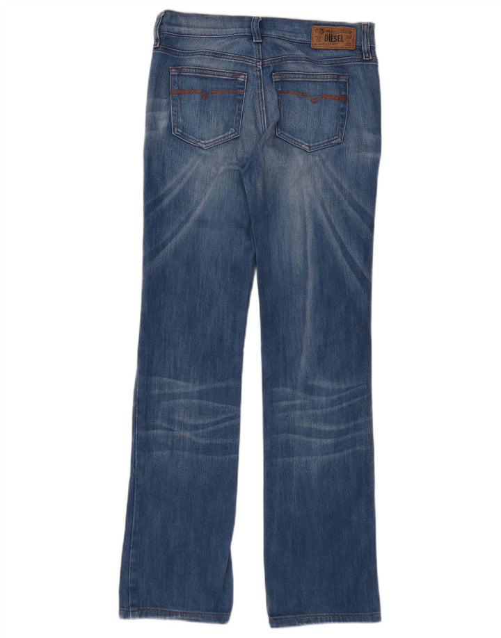 Diesel Damskie Bootzee Slim Bootcut Jeansy W25 L30 Niebieska bawełna