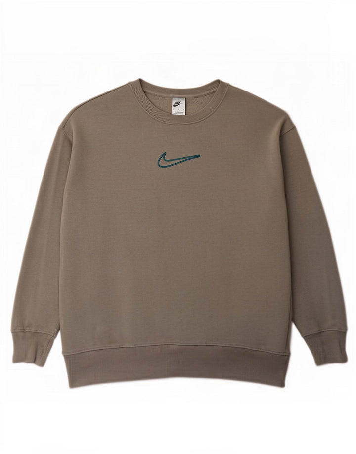Męska bluza dresowa Nike o luźnym kroju, duża, szara, bawełniana