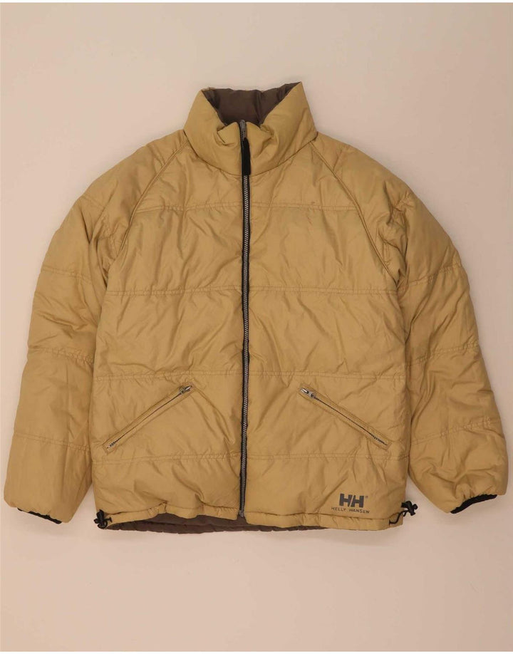 Męska dwustronna wyściełana kurtka Helly Hansen UK 38 Średni brązowy nylon