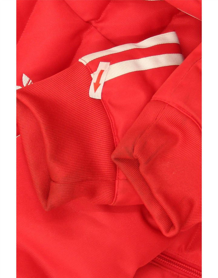 Damska wyściełana kurtka z kapturem Adidas UK 6 XS Czerwony poliester