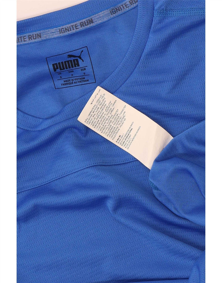 Męska koszulka Puma Top, mała, niebieska, z poliestru