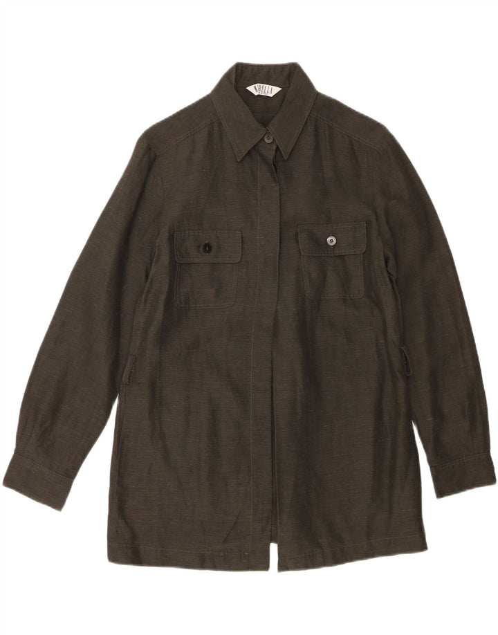 Koszula damska Marella UK 8 Small, lniana khaki
