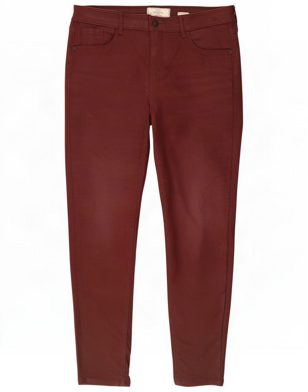 Damskie dżinsy Jegging Fat Face UK 14 Large W32 L28 Burgundowa wiskoza