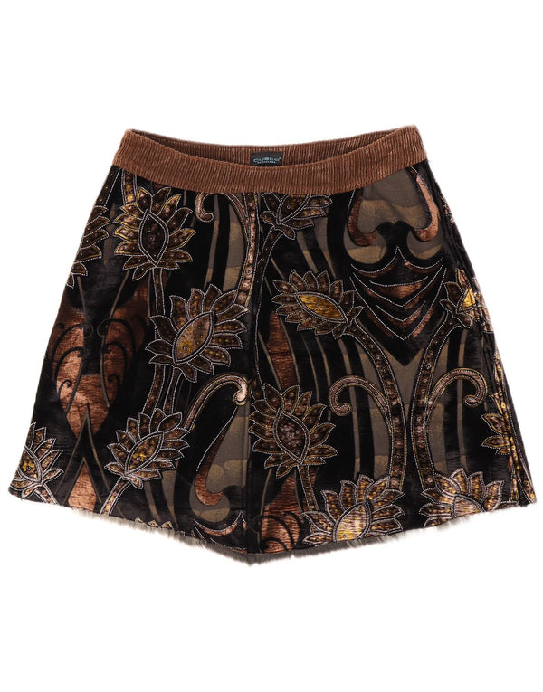 Custo Barcelona Damska mini spódniczka EU 38 Medium W32 Wielobarwny kwiatowy