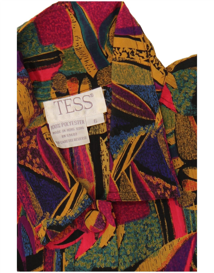 Damska bluzka koszulowa oversize TESS US 6, średnia, wielokolorowa w kwiaty