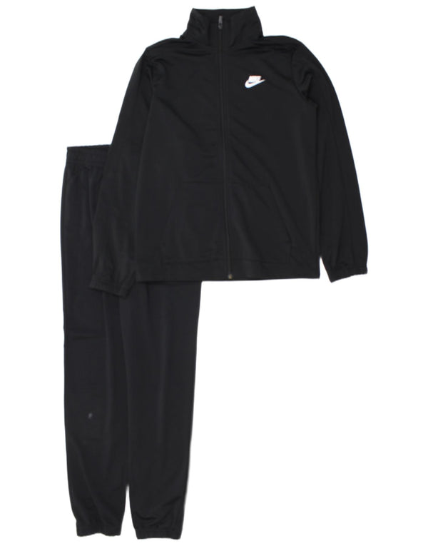 Chłopięcy dres Nike z grafiką, pełny, 13-14 lat, XL, czarny, poliester