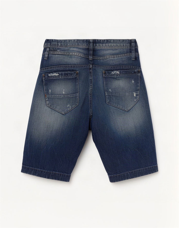 Męskie spodenki jeansowe Jack & Jones w trudnej sytuacji, średnie W32, niebieska bawełna