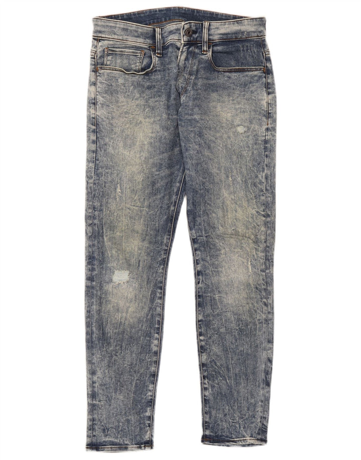 Męskie jeansy slim G-Star W30 L30 Niebieskie bawełniane