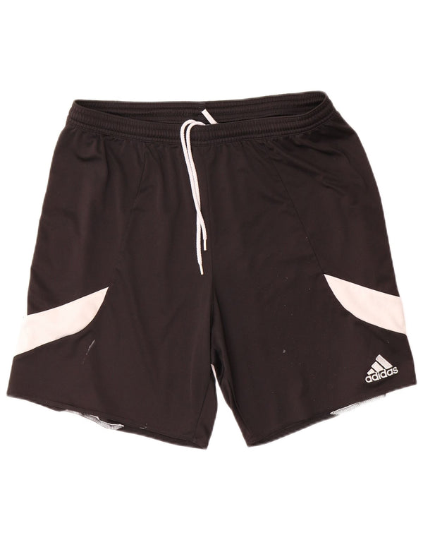 Damskie spodenki sportowe Adidas Climalite UK 16, duże, czarne, z blokami kolorów