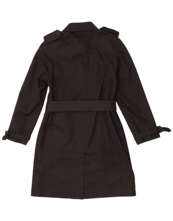Damski trencz Aquascutum UK 6 XS, czarna bawełna