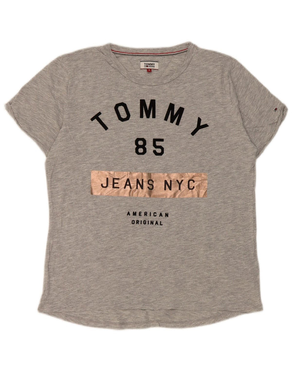 Damska koszulka graficzna Tommy Hilfiger Top UK 10 Small Grey Flecked