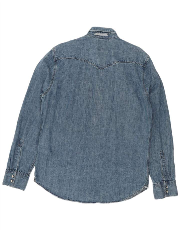 Męska koszula dżinsowa Levi's Slim Fit, duża, niebieska, bawełniana