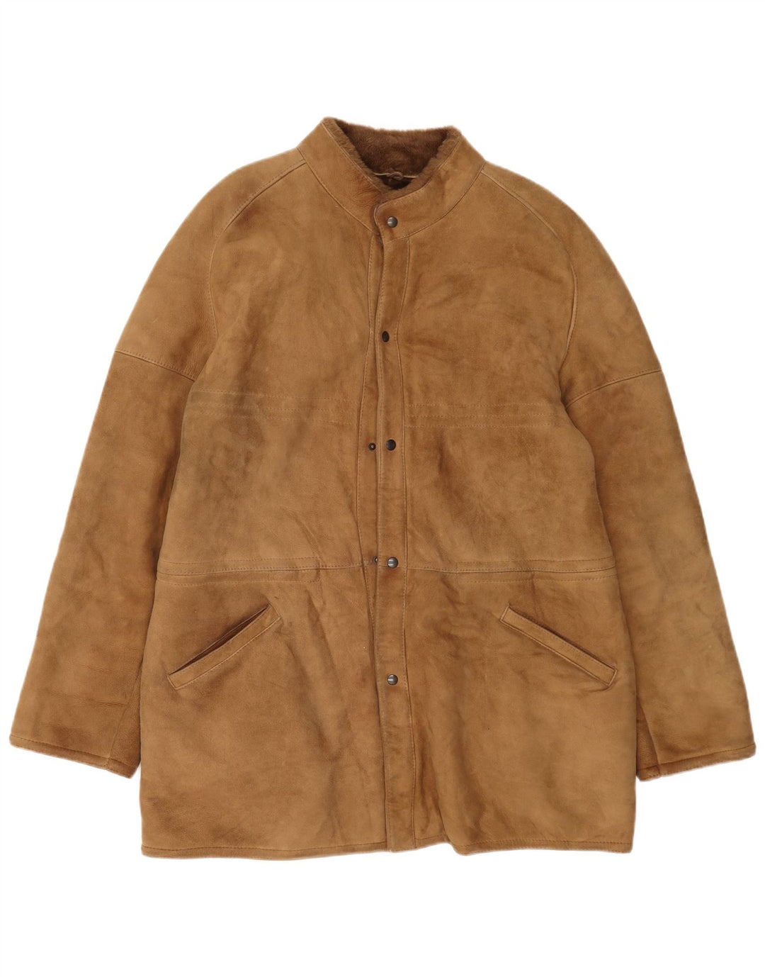 Płaszcz męski w stylu vintage IT 54 2XL beżowy